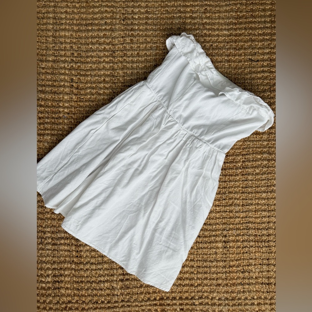 Alter’d State - Strapless White Linen Mini Dress